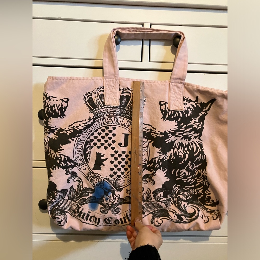 Y2K Juicy Couture Pink and Brown Tote Bag - Picture 8 of 13